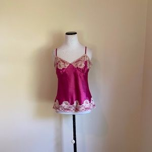 Camisole Pink with ecru Lace Large...